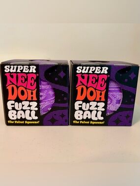 Schylling Super Needoh Fuzzball - Purple x2